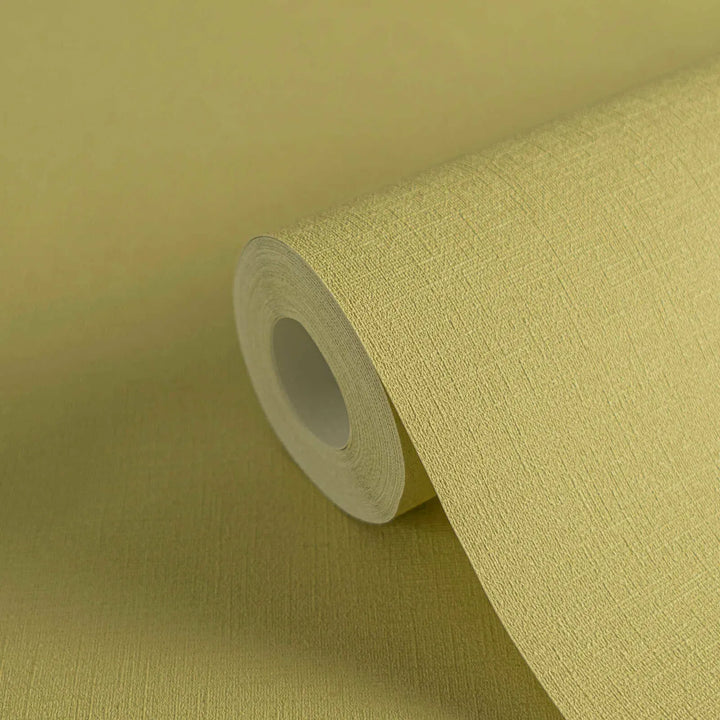 Vienkrāsainas matētas tapetes guļamistabai zaļā krāsā, 1373476 AS Creation