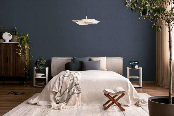 Tapetes ar vieglu faktūru un matētu apdari – zilas - 3011750 AS Creation