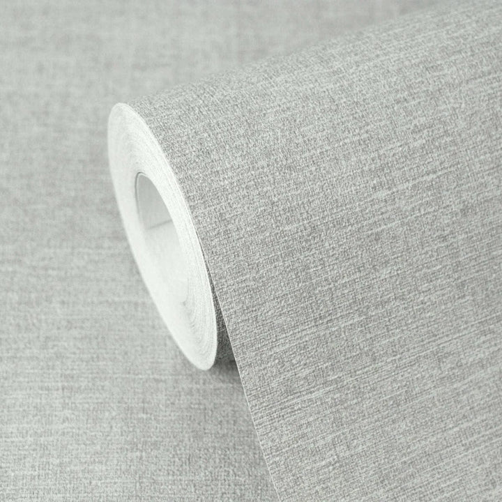 Vienkrāsainas neaustas tapetes ar vieglu tekstūru | pelēkā - 3012156 AS Creation