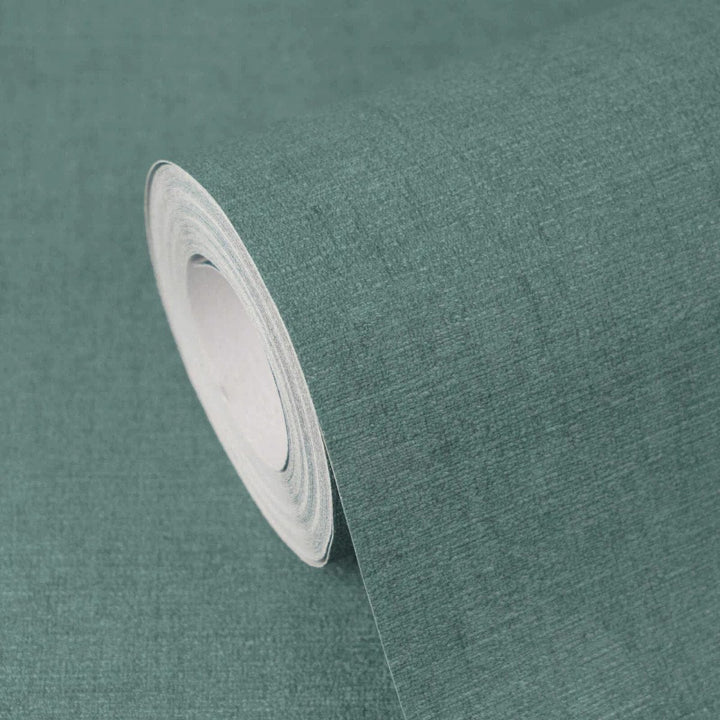 Vienkrāsainas neaustas tapetes ar elegantu spīdumu | zaļā - 3012155 AS Creation