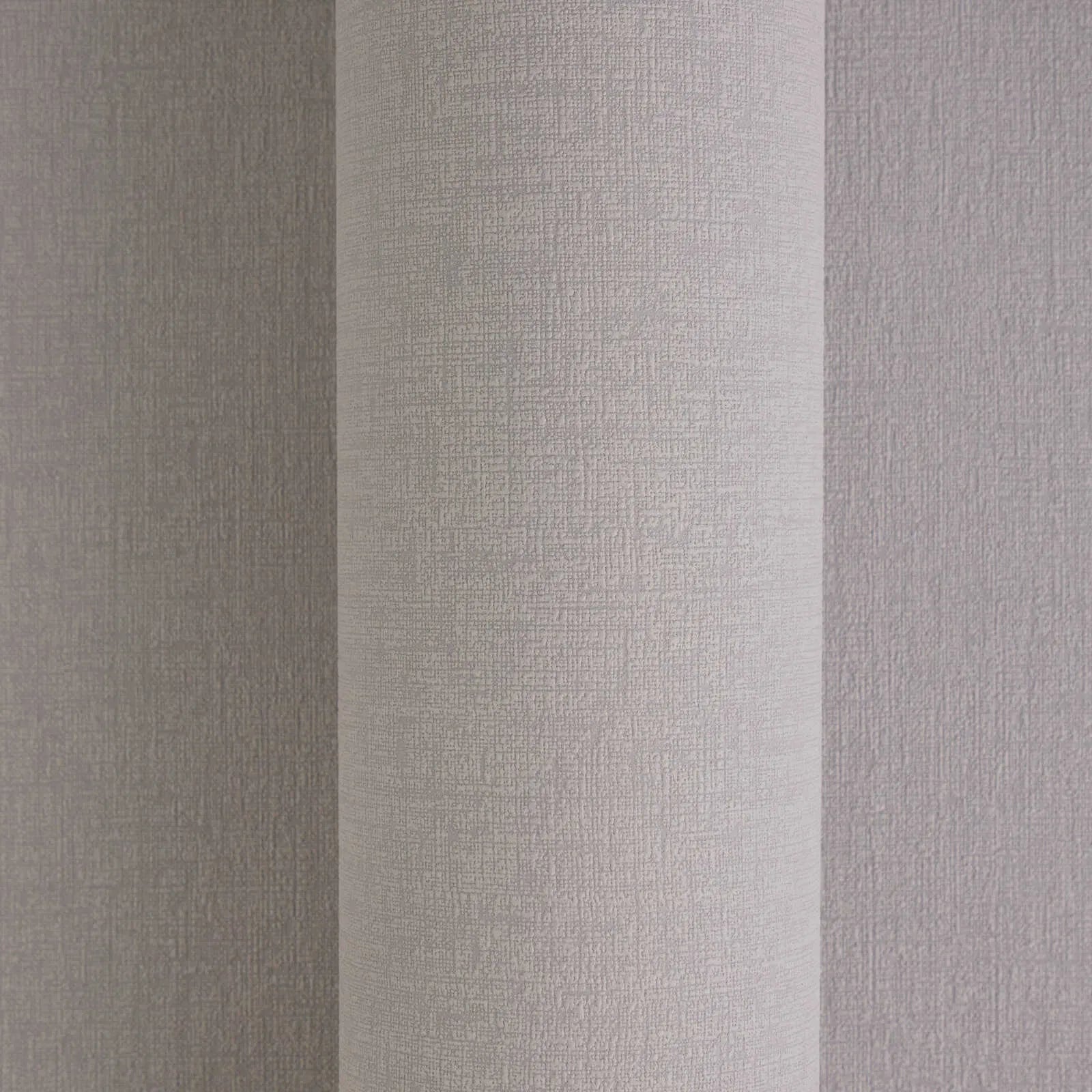 Close-up: grey Plain wallpapers, highlighting the natural relief of the canvas. SKU: 3007127, AS Creation.