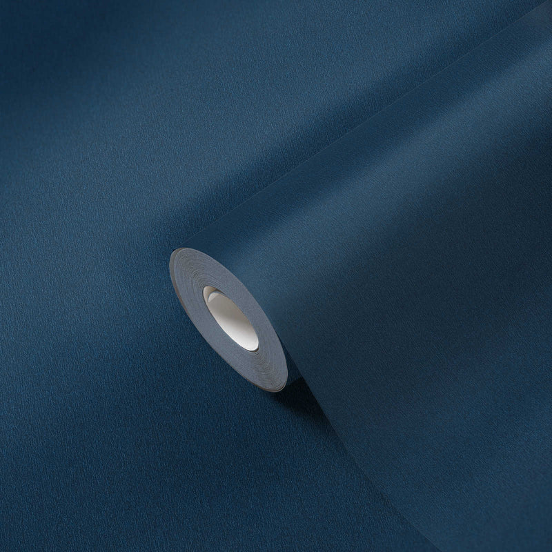 Vienkrāsainas tapetes ar gludu virsmu tumši zilā krāsā - 1355277 AS Creation