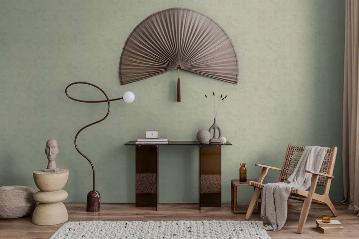 Tapetes ar harmonisku dizainu, matētas - zaļas - 3011743 AS Creation