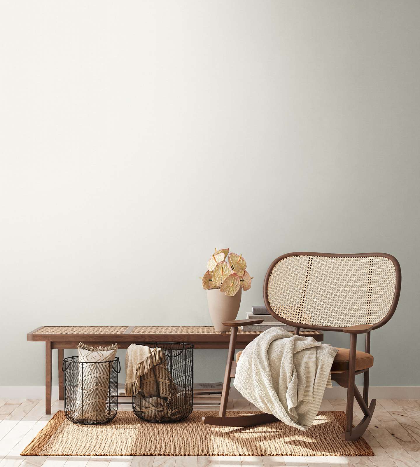 Vienkrāsainas tapetes ar lina tekstūru: gaiši pelēkā krāsā,  389033 AS Creation