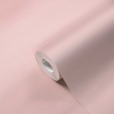 Vienkrāsainas tapetes ar lina tekstūru: rozā krāsā, 1367661 AS Creation