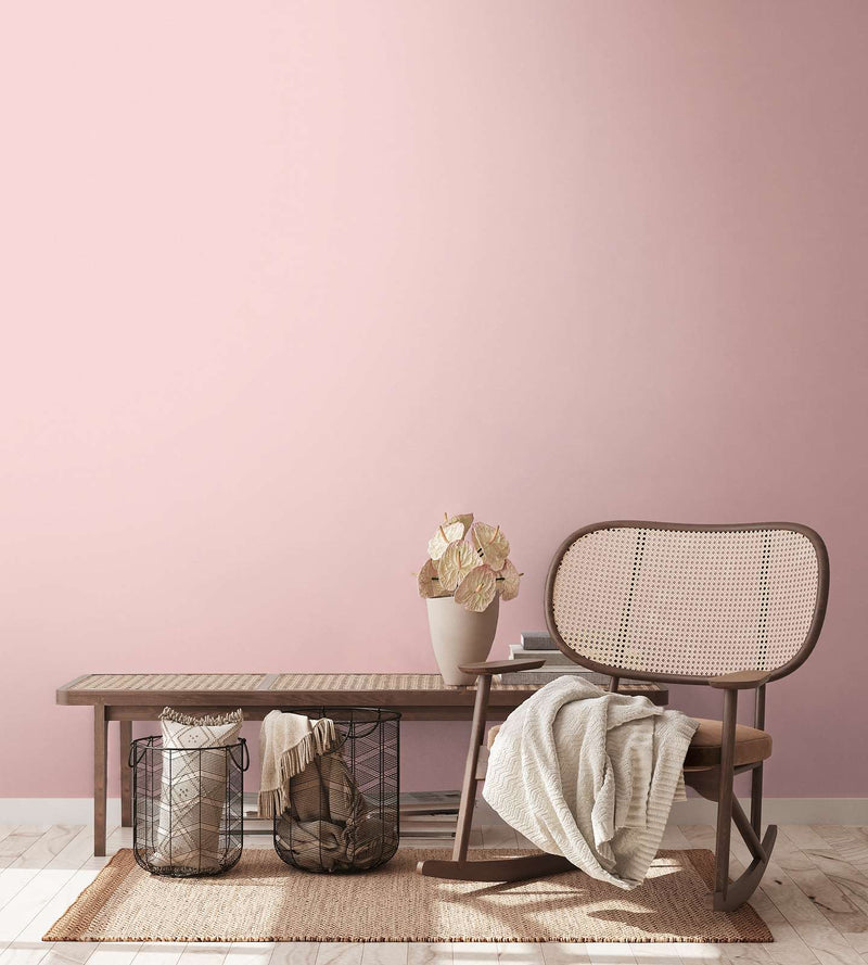 Vienkrāsainas tapetes ar lina tekstūru: rozā krāsā, 1367661 AS Creation
