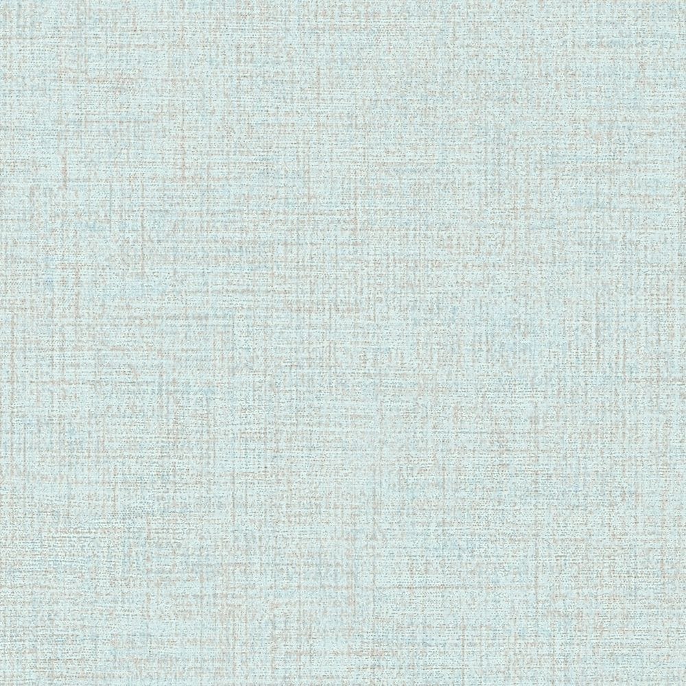 Vienkrāsainas tapetes ar smalka lina izskatu - zilā krāsā AS 374302 AS Creation