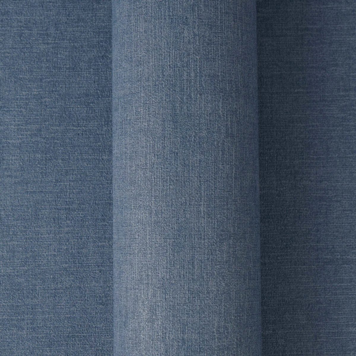 Close-up of dark blue monochrome wallpaper, highlighting the subtle texture of the material. SKU: 3012152, AS Creation.