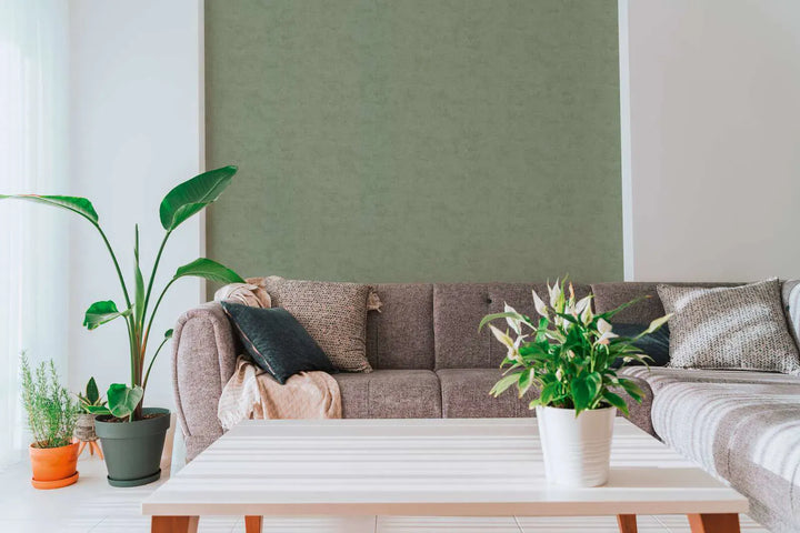 Tapetes ar smalku tekstūru un matētu apdari –  tumši zaļas - 3011742 AS Creation