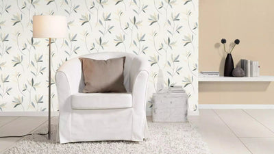 Plain wallpapers with textile texture in beige, 2325531 RASCH