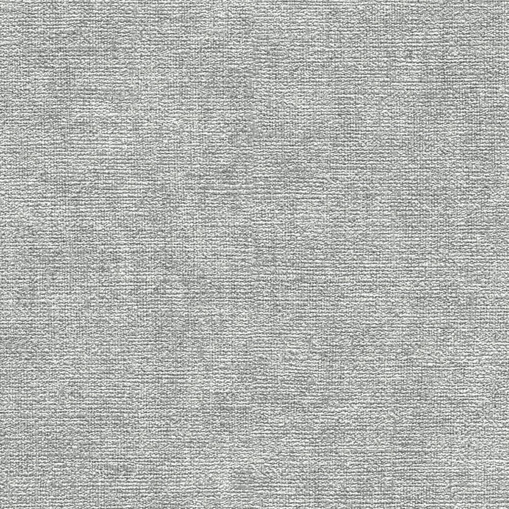 Vienkrāsainas tapetes ar tekstila izskatu - tumši pelēkā krāsā, 395659 AS Creation