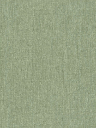 Vienkrāsainas tapetes ar tekstila izskatu - zaļos toņos, 1406351 AS Creation