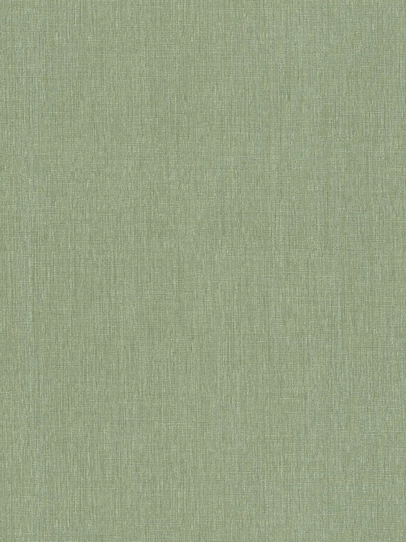 Vienkrāsainas tapetes ar tekstila izskatu - zaļos toņos, 1406351 AS Creation
