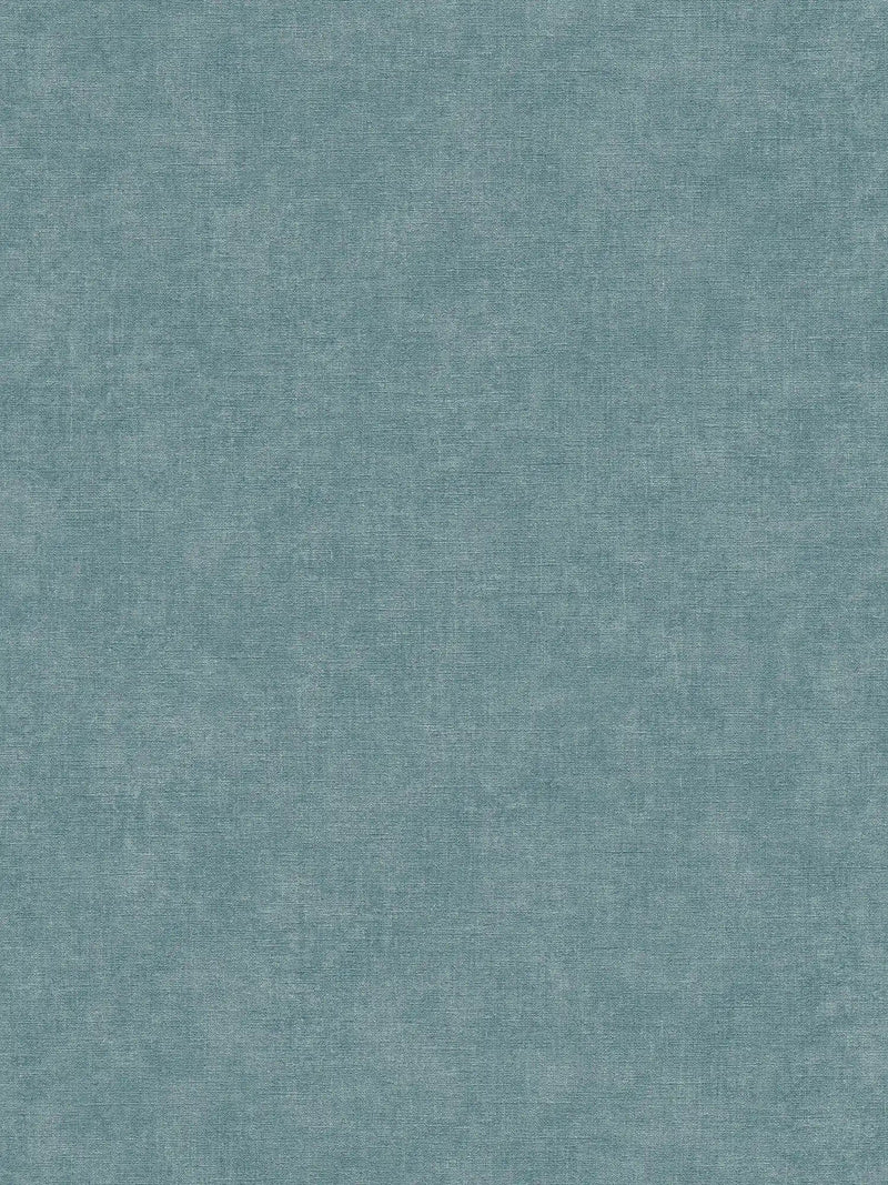 Vienkrāsainas tapetes istabai ar tekstila izskatu zilā krāsā, 395669 AS Creation