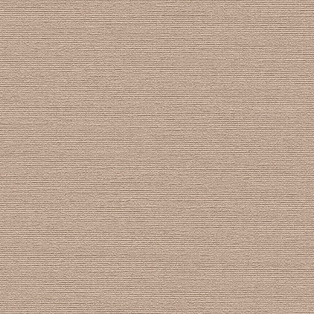 Vienkrāsainas tapetes ar tekstilmateriālu izskatu bēšā krāsā - 1373507 AS Creation