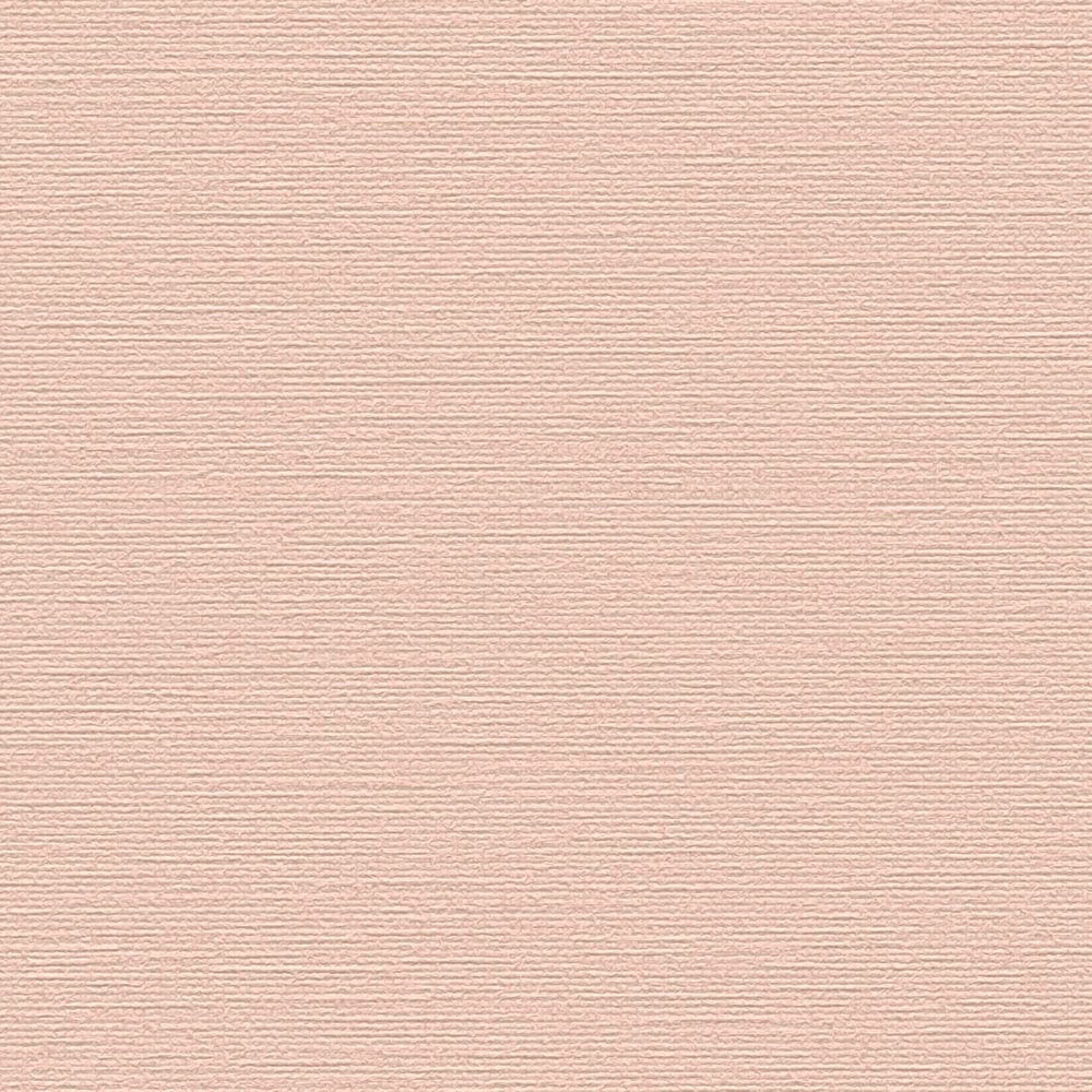 Vienkrāsainas tapetes ar tekstilmateriālu izskatu rozā krāsā - 1373506 AS Creation
