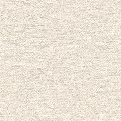 Vienkrāsainas tapetes ar teksturētu virsmu, krēmkrāsā, 1375741 AS Creation