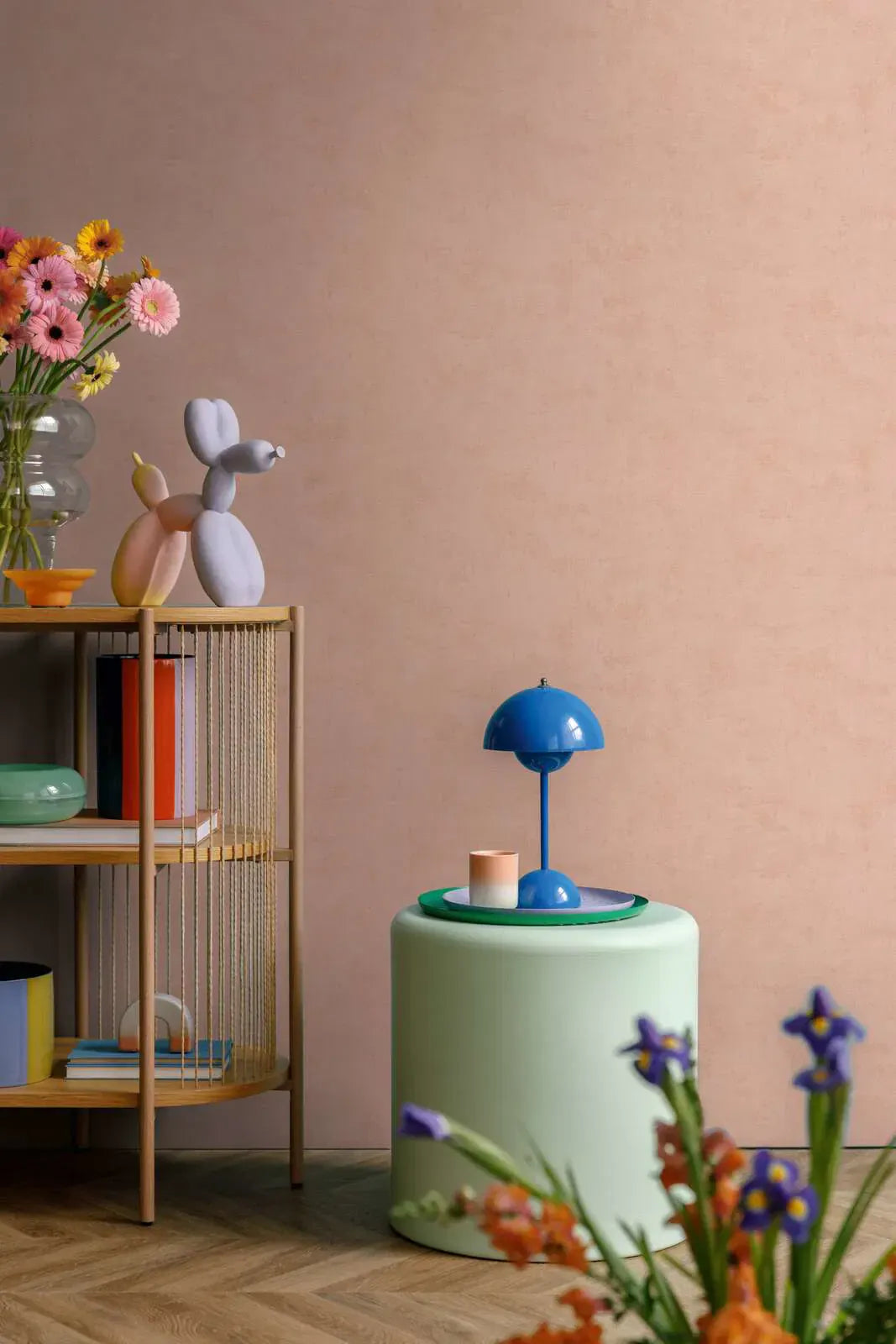 Tapetes ar universālu matētu dizainu – tumši rozā - 3011762 AS Creation