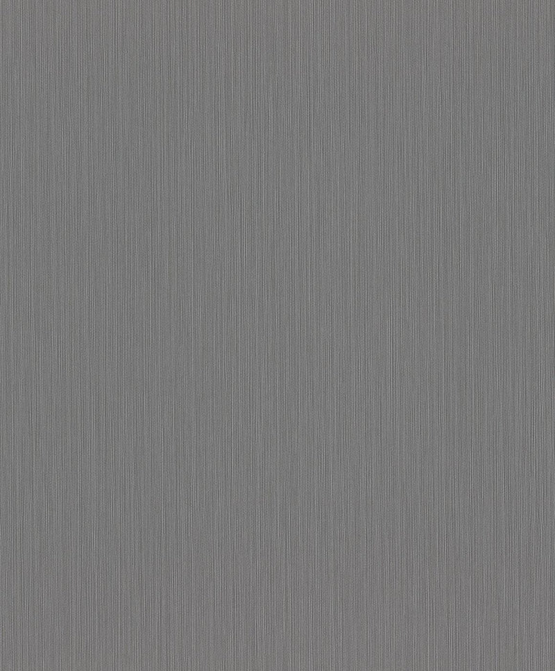 Vienkrāsainas tapetes ar vertikālo tekstūru: tumši pelēkā krāsā, RASCH, 2032141 RASCH