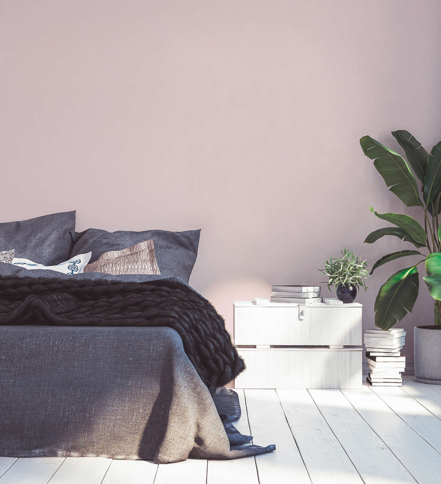 Vienkrāsainas tapetes ar viegli teksturētu struktūru: rozā - 390837 AS Creation