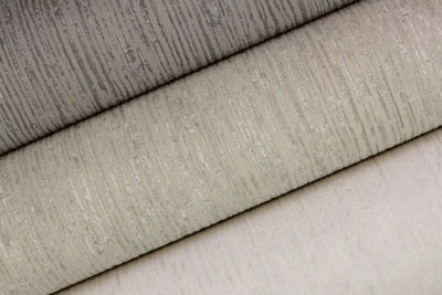 Vienkrāsainas tapetes RASCH ar svītrainu tekstūru krēmkrāsā, 653021 RASCH