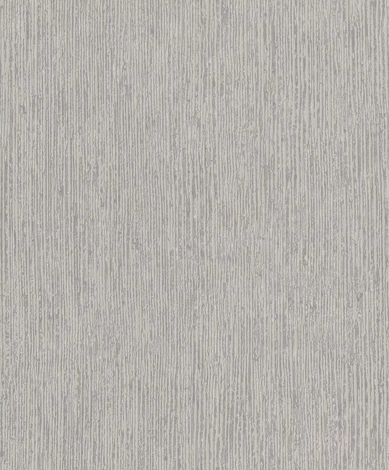 Plain wallpapers RASCH with striped texture, gray, 653038 RASCH