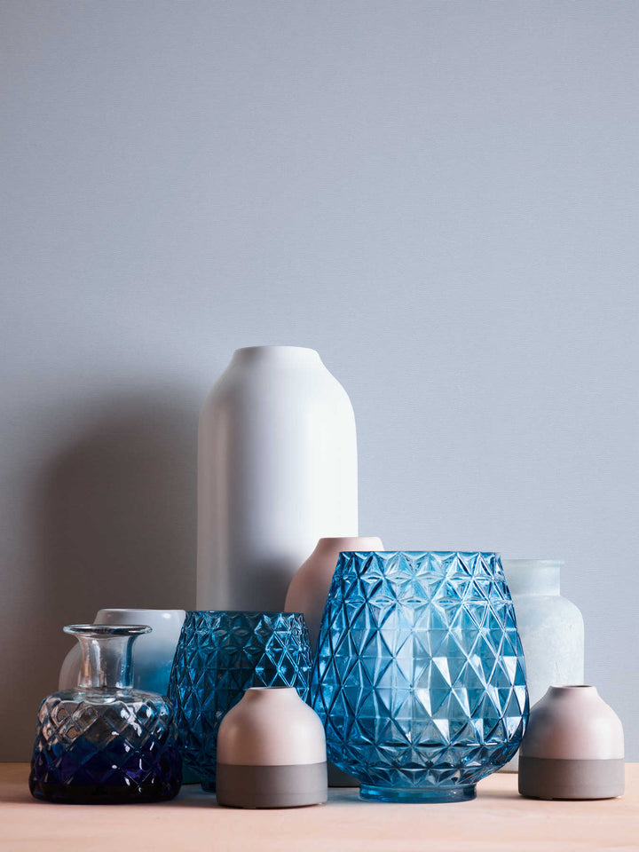 Plain wallpapers in shades of blue with a subtle textile texture, 1124164