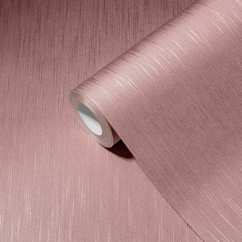 Vienkrāsainas tekstila tapetes rozā krāsā, 306835 AS Creation