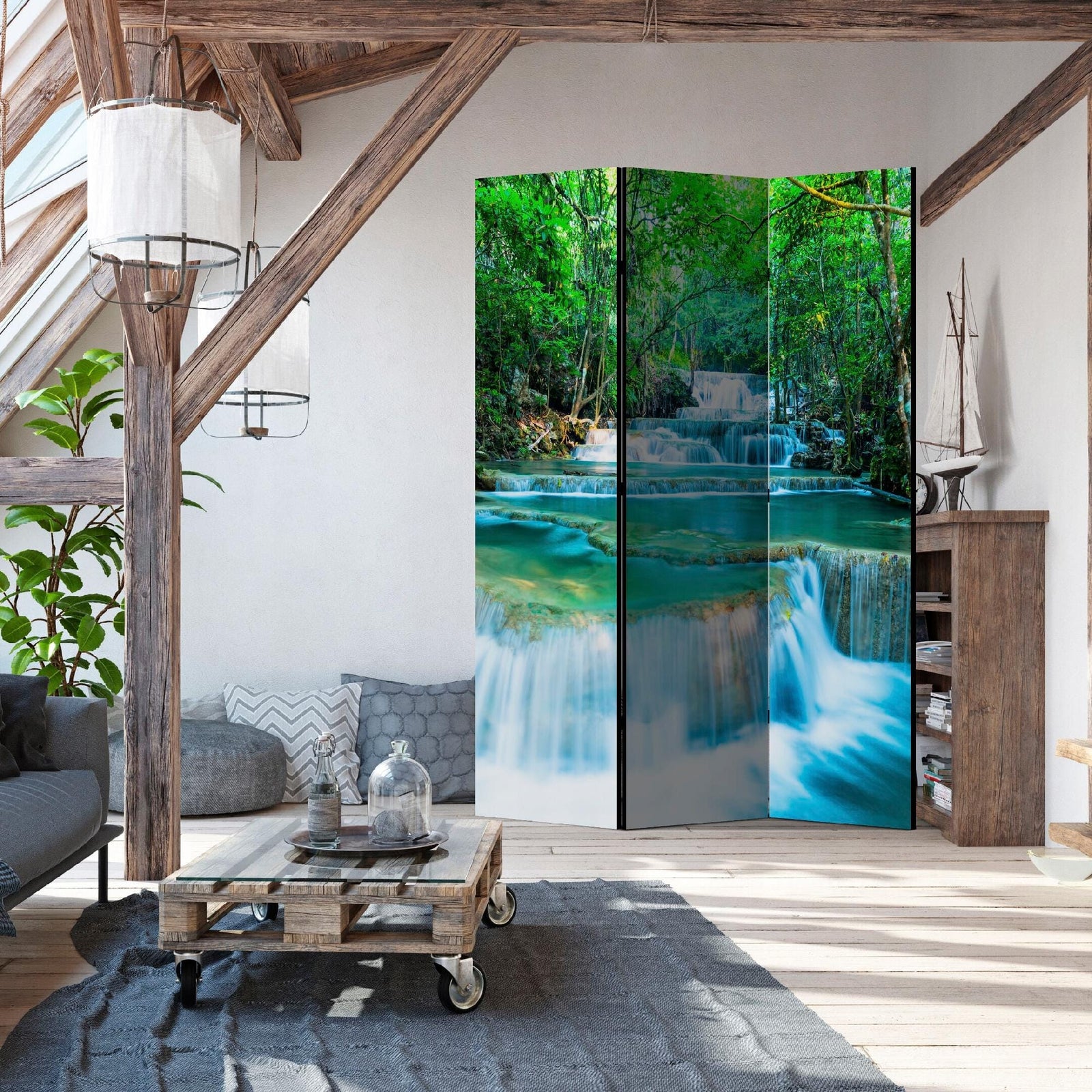 Vienpusējs aizslietnis, 135x172, Meža ūdenskritums L-ART