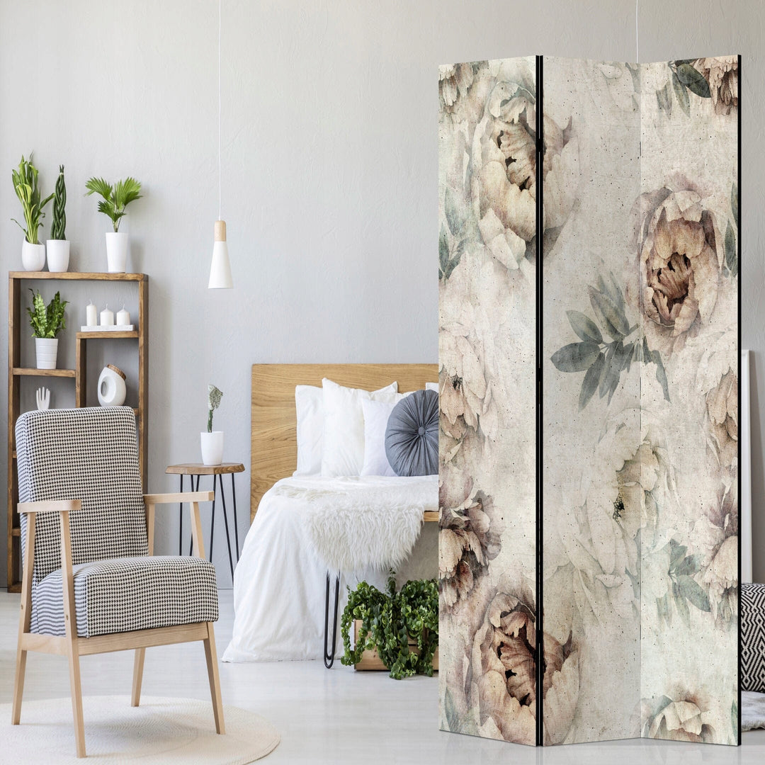 Vienpusējs aizslietnis, 135x172, Peoniju dārzs vintāžas stilā L-ART