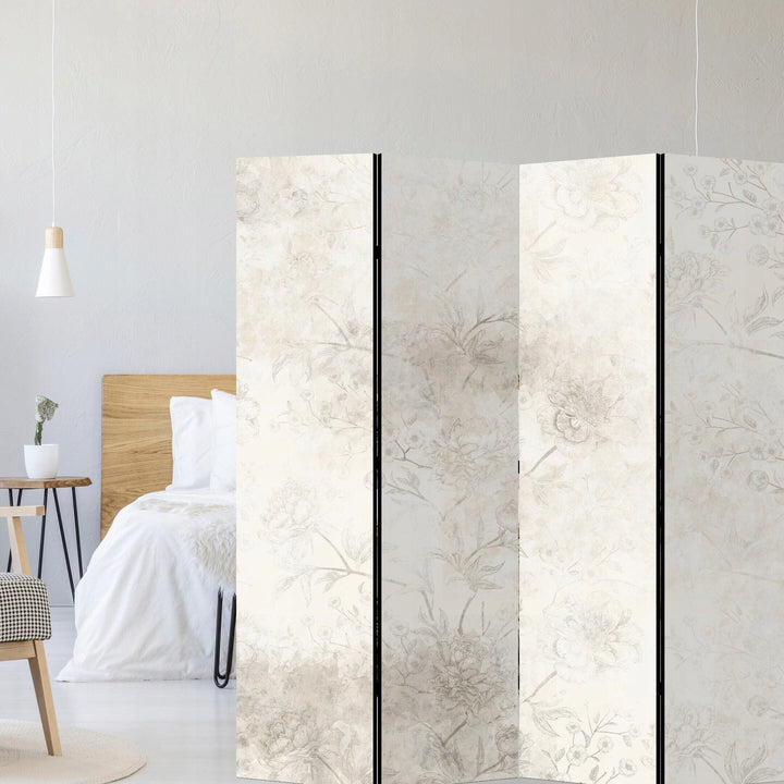 Vienpusējs aizslietnis, 225x172, vintāžas ziedu motīvs uz gaiša fona L-ART