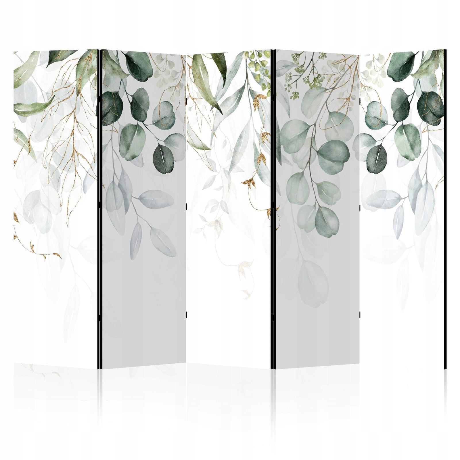 Vienpusējs aizslietnis, 225x172, zaļas lapas uz balta fona L-ART