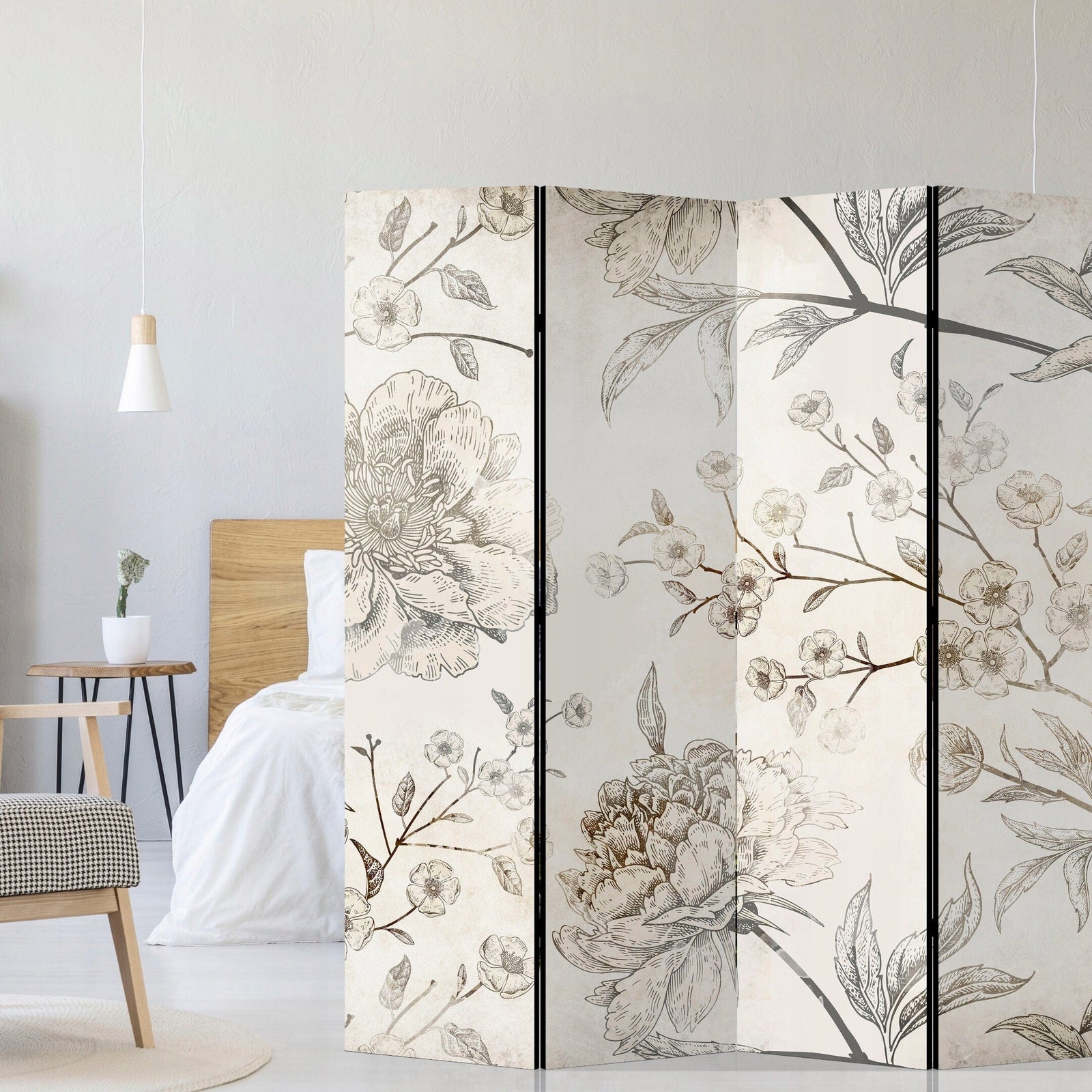 Vienpusējs aizslietnis, 225x172, Ziedu un dabas motīvi - Vintažas peonijas L-ART