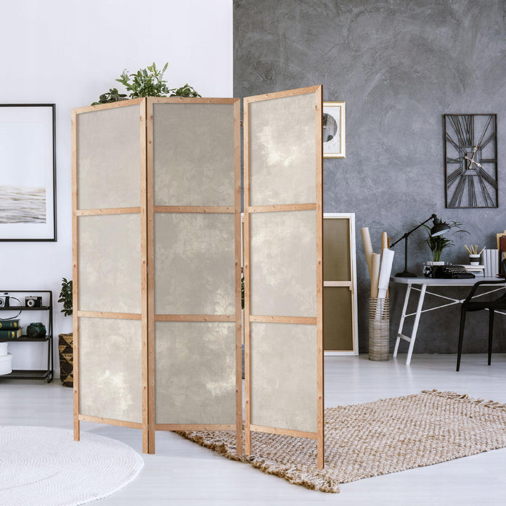 Vienpusējs japāņu aizslietnis 135x172, Klasiskais Damasks minimālismā stilā, krēmkrāsa L-ART