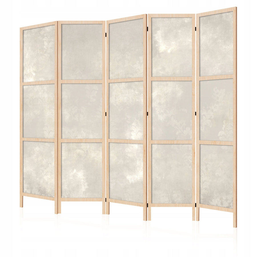 Vienpusējs japāņu aizslietnis 225x172, Klasiskais Damasks minimālismā stilā, krēmkrāsa L-ART