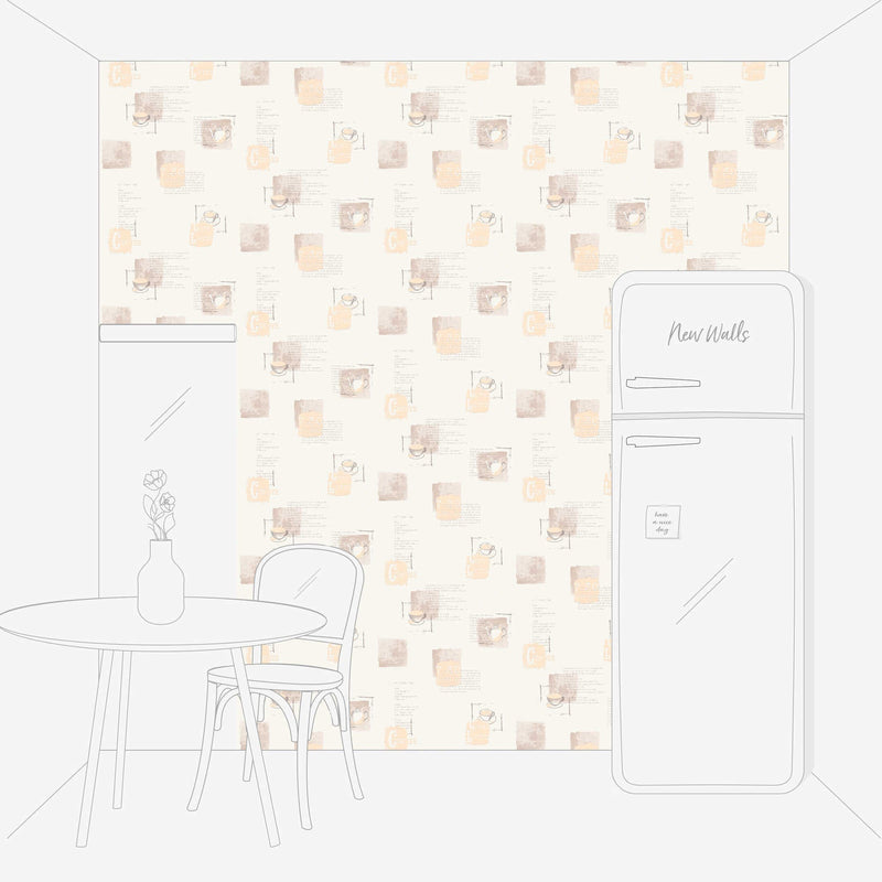 Kitchen wallpaper AS Creation 32733-1 beige AS Creation