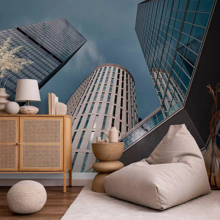 Fototapetes - Augstas stiklotas ēkas uz debess fona, 151017