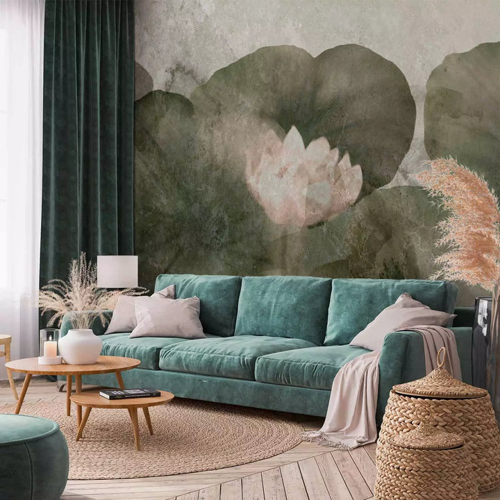 Wall Murals with a fresco imitation on a floral pattern, 135746