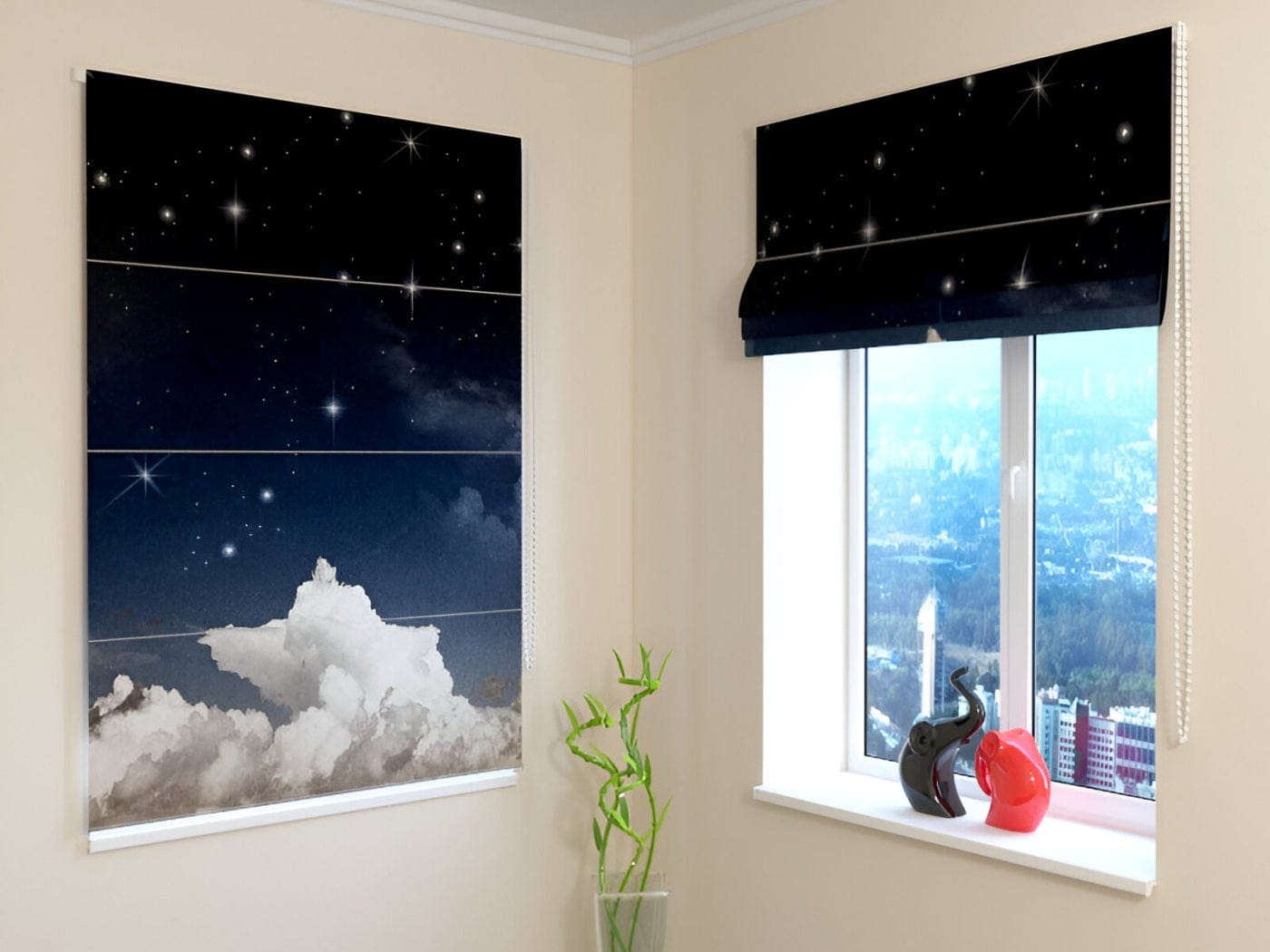 Žalūzijas - Nakts debesis - guļamistabai un bērnistabai Tapetenshop.lv
