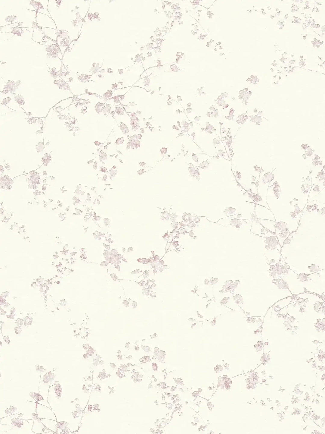 Violetas/krēmkrāsas ziedu tapetes lauku stilā, 1320501 AS Creation