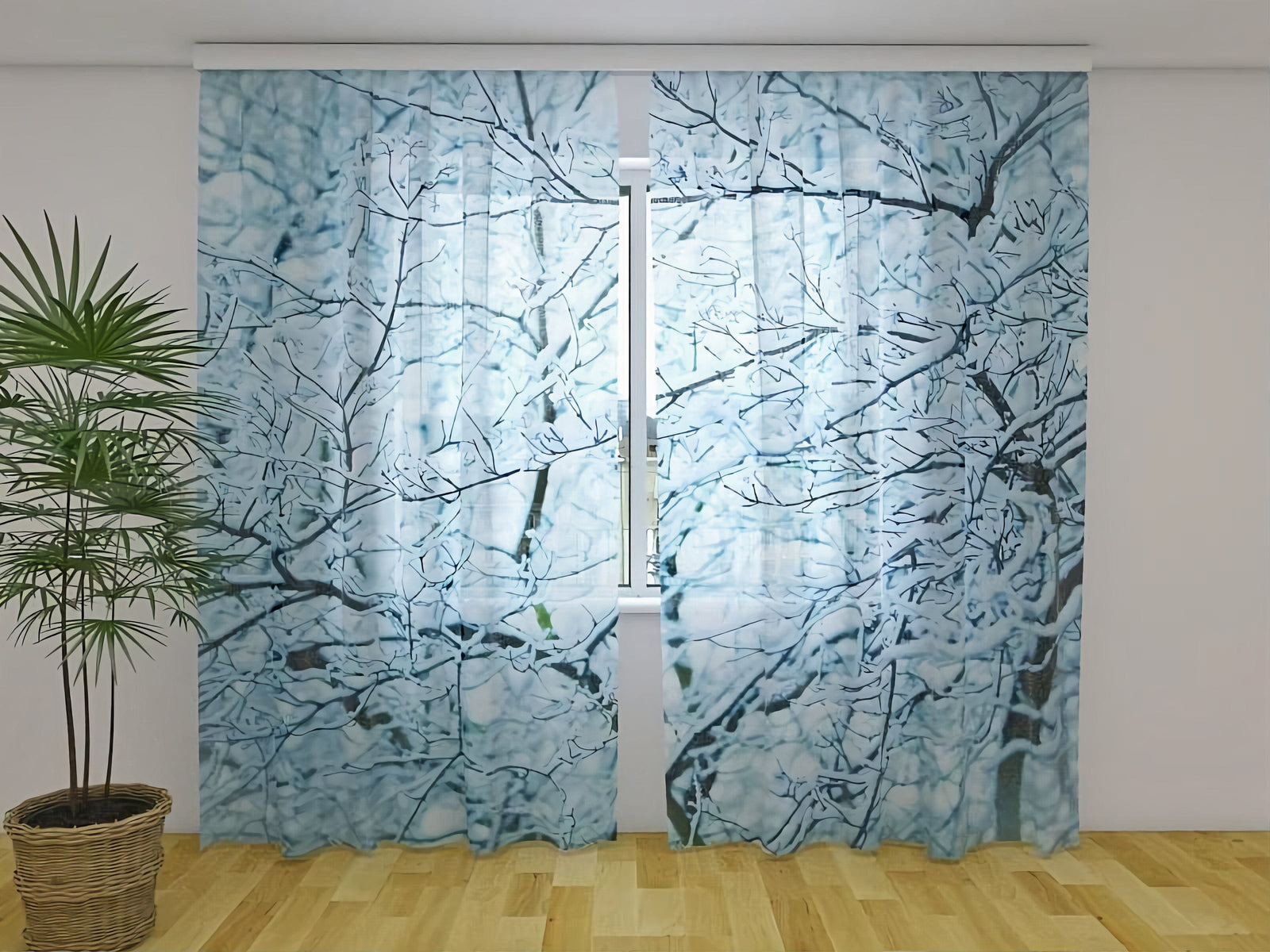 Ziemassvētku aizkari -kas rada mierīgu ziemas brīnumzemes atmosfēru Tapetenshop.lv