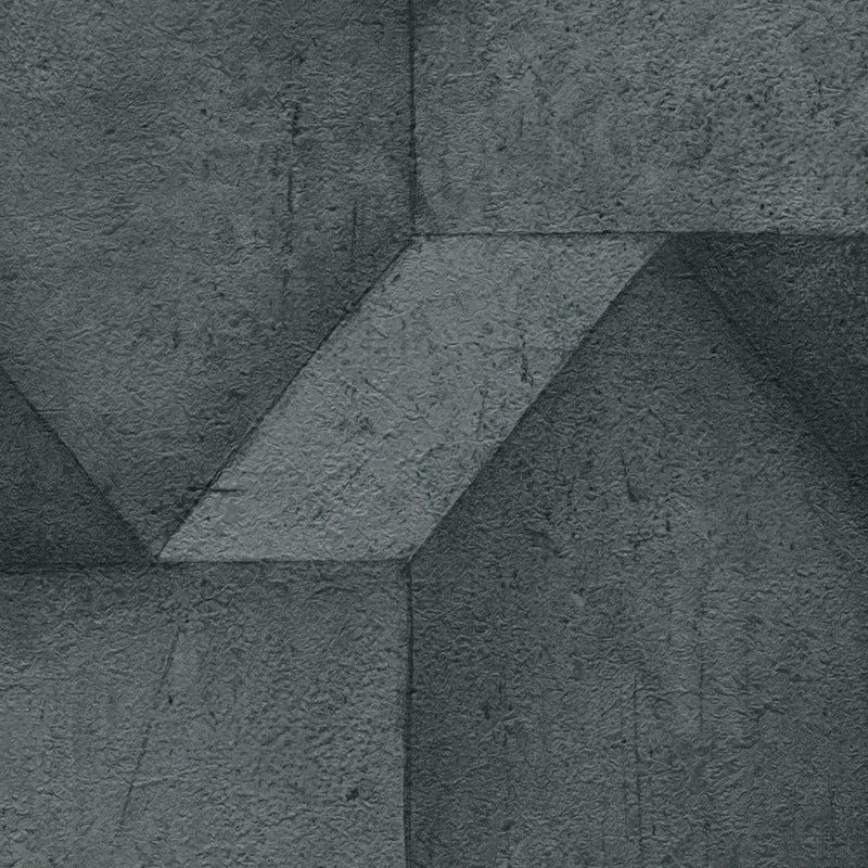 3D tapetes ar betona izskatu un faktūru melnā krāsā, 1366260 AS Creation