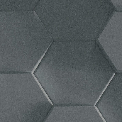 3D tapetes - sešstūra bišu šūnas, melnā krāsā 1364241 AS Creation