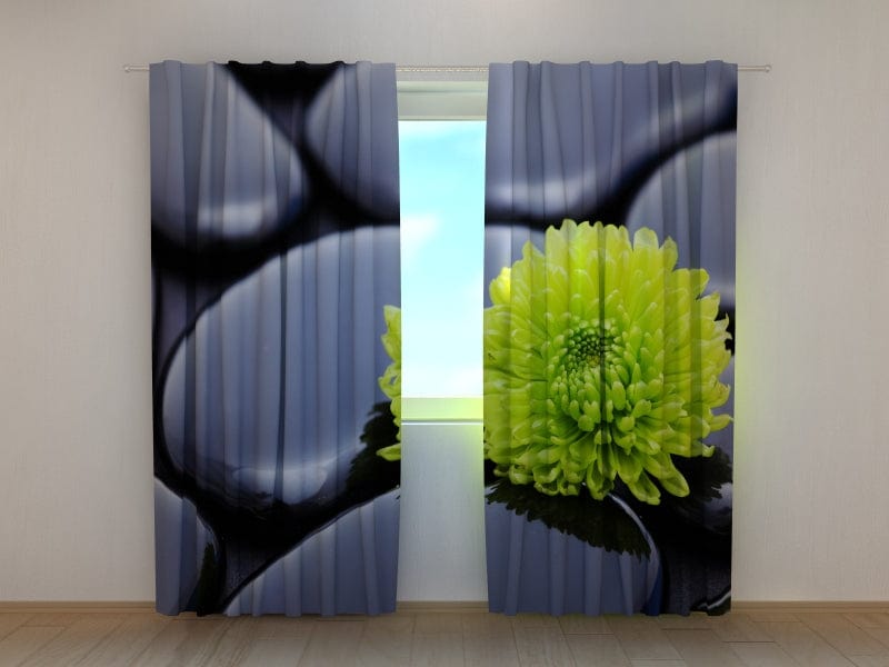 Dienas un nakts aizkari ar ziediem - Harmonija Tapetenshop.lv