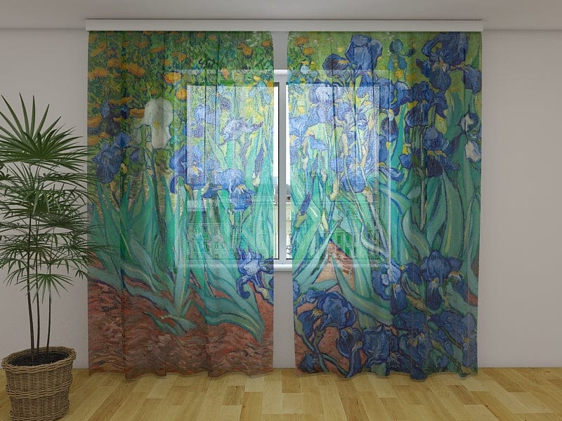 Aizkari ar ziediem - Īriss Vinsents van Gogs  Tapetenshop.lv