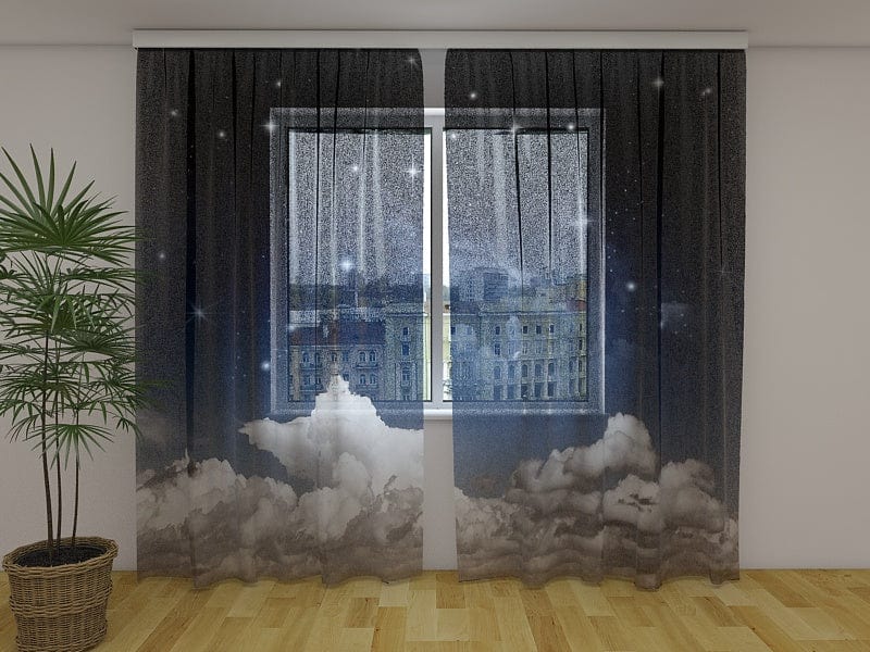 Dienas un nakts aizkari - Nakts fantāzija 180 x 140 cm (2x  90x140 cm) / SCREEN Tapetenshop.lv