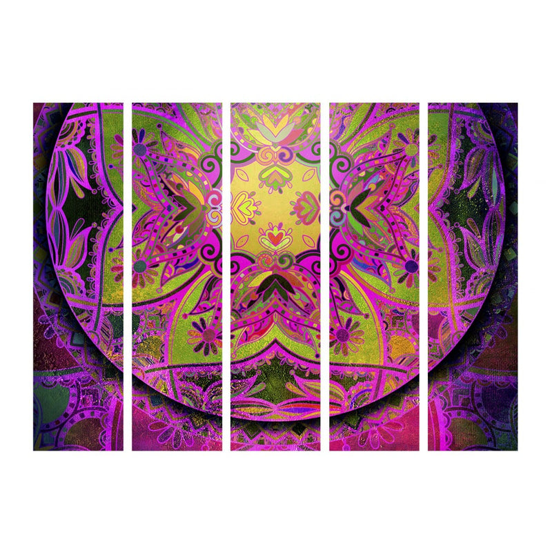 Aizslietnis ar austrumu ornamentu - Mandala: Rozā enerģija II 225x172 cm ART