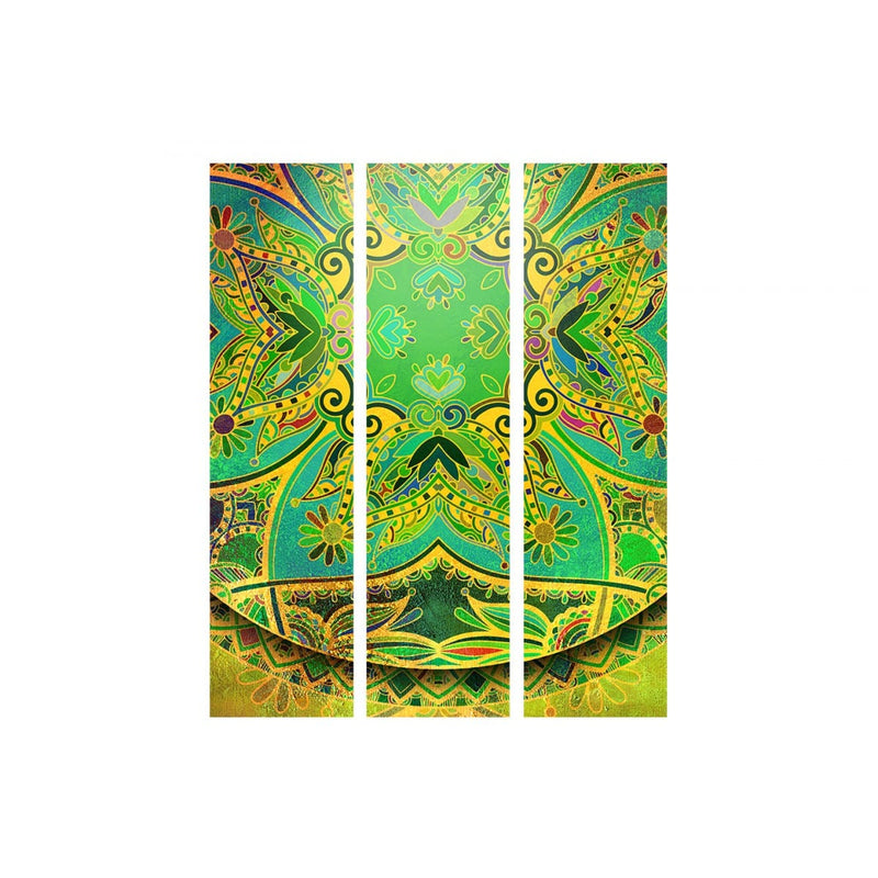 Aizslietnis ar austrumu ornamentu - Mandala: Zaļā enerģija 135x172 cm ART