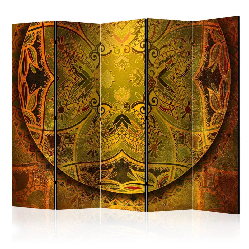 Aizslietnis ar austrumu ornamentu - Mandala: Zelta spēks II 225x172 cm ART