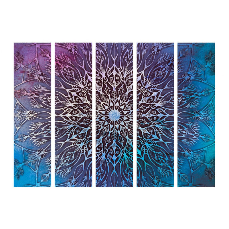 Aizslietnis ar mandalas rakstu - Centrs (zils) II 225x172 cm ART